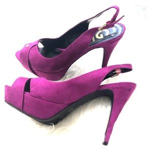 G by Guess Magenta Dress Sandals